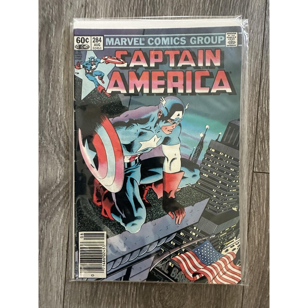 Massive Captain America #284 Single Issue Comic Color Vintage Captain Americat